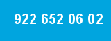 922 652 06 02 922 652 06 02